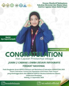 Marini Ayu Saputriansyah Raih Juara 2 Lomba Desain Infografis Nasional di KEMOSTAN 2025, Bawa Pesan Kesehatan Hewan dengan Nuansa Syariah